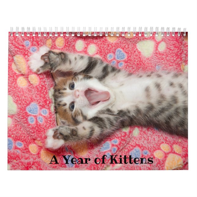 Calendrier d'une année pour les chatons (Protection)