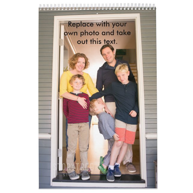 Calendrier d'une page Ajouter vos photos (Protection)