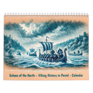 Calendrier Échos du Nord – Histoire Viking en Pastel