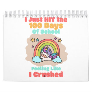 Calendrier École de 100 jours, je viens de frapper et écrasé 