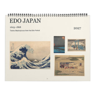 Calendrier Edo Japon 1603–1868 Douze Mois d'Art 2027