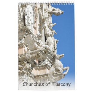 Calendrier Eglises de Toscane de 12 mois