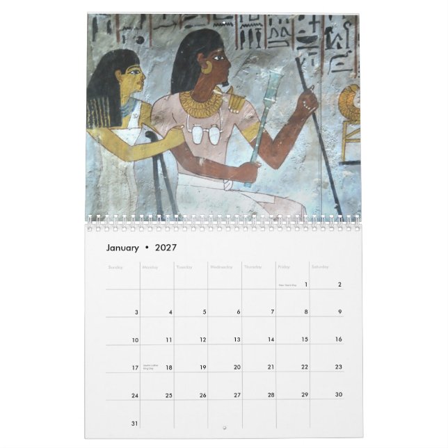 Calendrier égyptien antique 2012 d'art (Jan 2027)