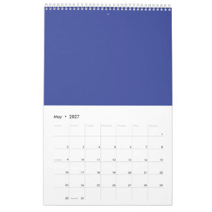 Calendrier Élégance des Fêtes Royale Bleue