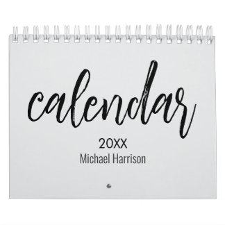 Calendrier Elegant Minimalist 2026 Calendar – light gray 