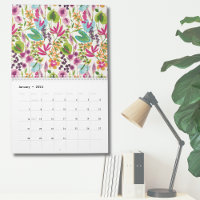 Elégant Mur Vintage Tropical Floral