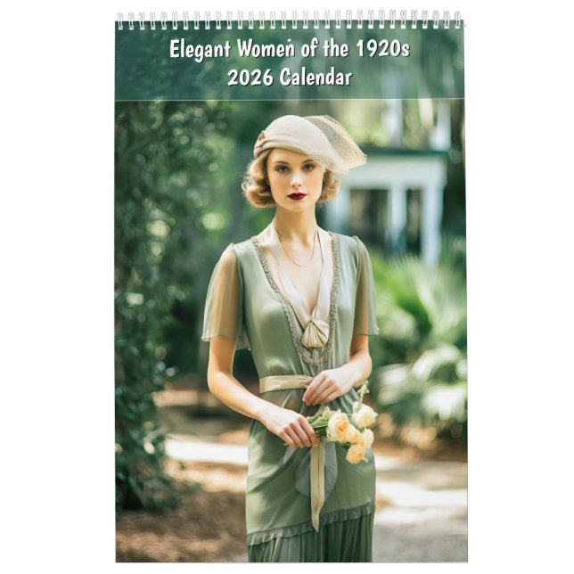 Calendrier Elegant Women of the 1920s – 2026 Calendar (Protection)