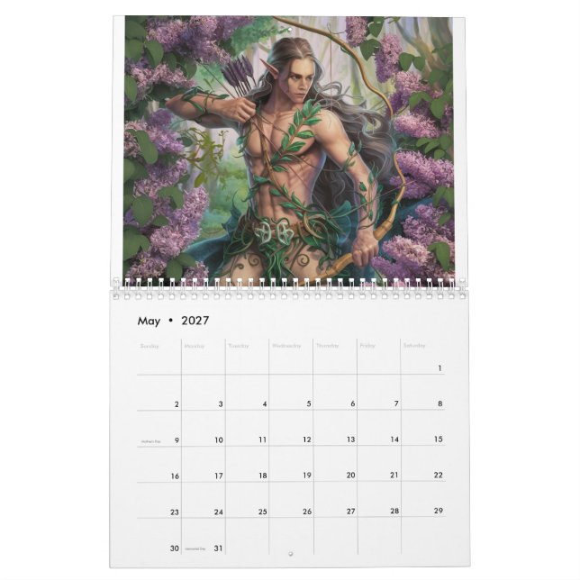 Calendrier Elfe de Woodland (Mai 2027)