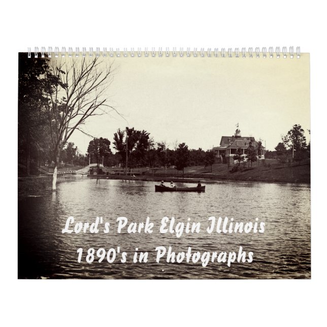 Calendrier Elgin Illinois Lords Park 1890 photos (Protection)