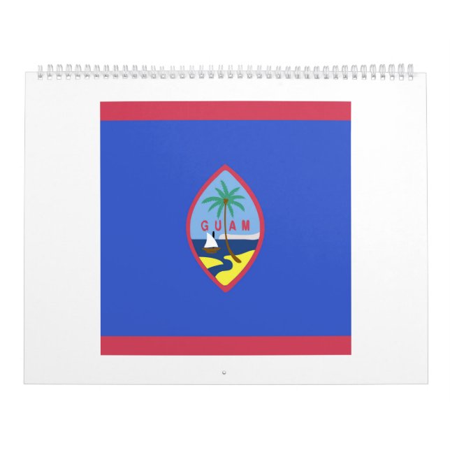 Calendrier Emblème du drapeau de Guam (Protection)