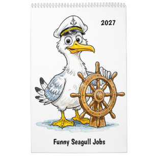 Calendrier Emplois de mouettes drôles