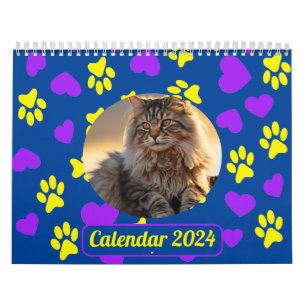 Calendrier Empreintes de pattes photo pour animaux de compagn