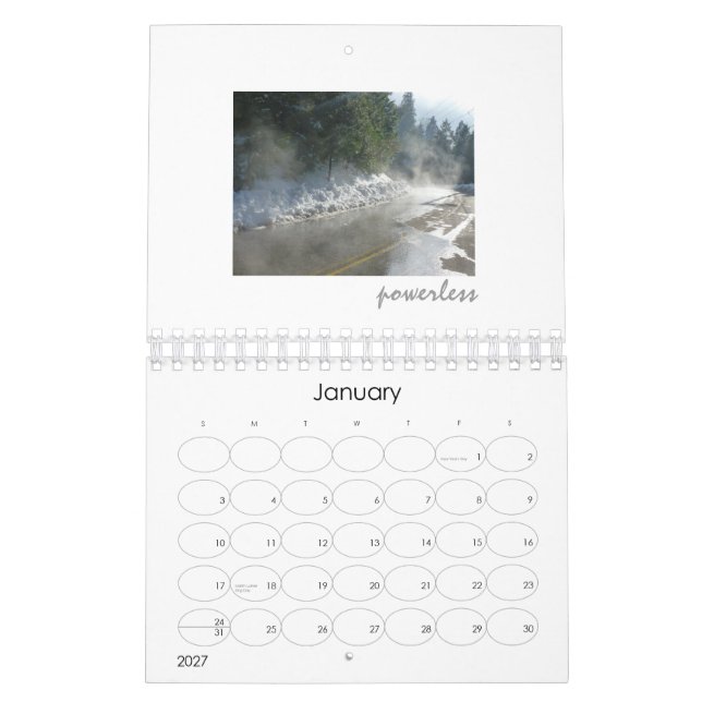 Calendrier en 12 étapes (Jan 2027)