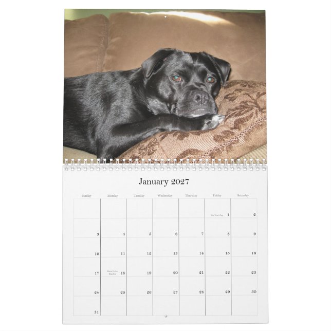 Calendrier En grande partie la BO (Jan 2027)