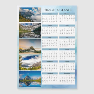 Calendrier en un coup d'œil du Glacier National Pa