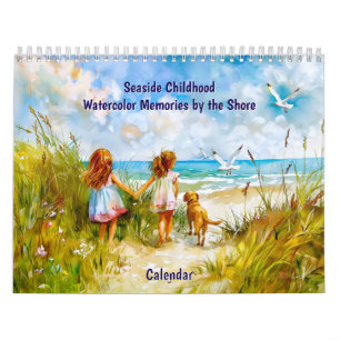 Calendrier Enfance au bord de la mer – Souvenirs à l'aquarell