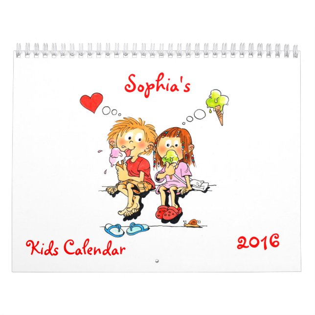 Calendrier Enfants 2016 - Drôle Calendrier Pour En (Protection)