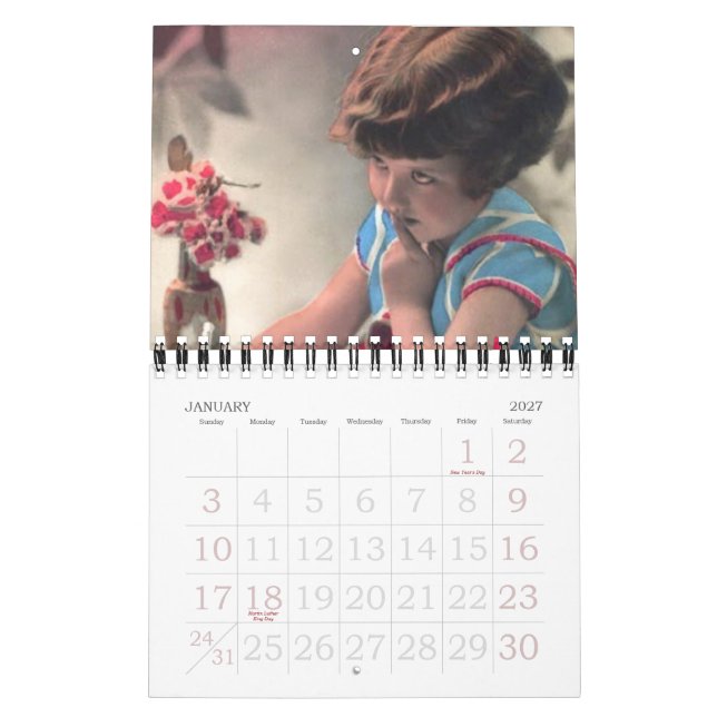 Calendrier Enfants du passé août 2017-juillet 2018 (Jan 2027)