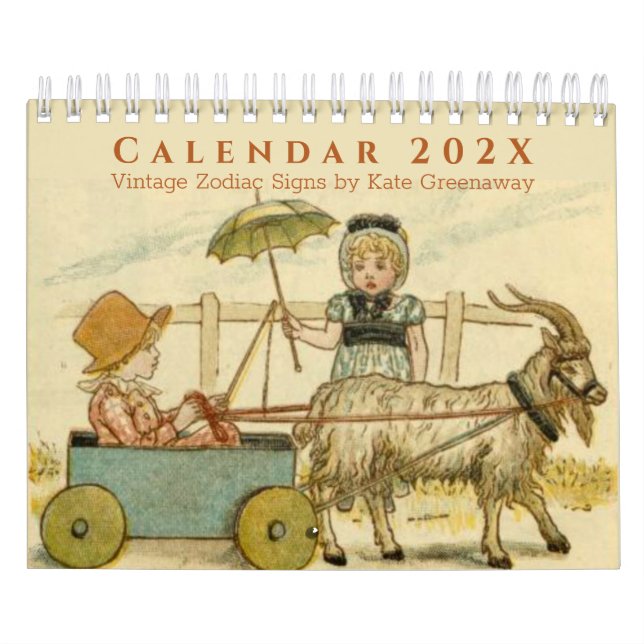 Calendrier Enfants Mignons de la Vieille Collection Kate Gree (Protection)