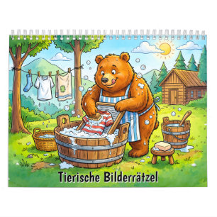 Calendrier Énigmes d'images allemandes pour les enfants Noms
