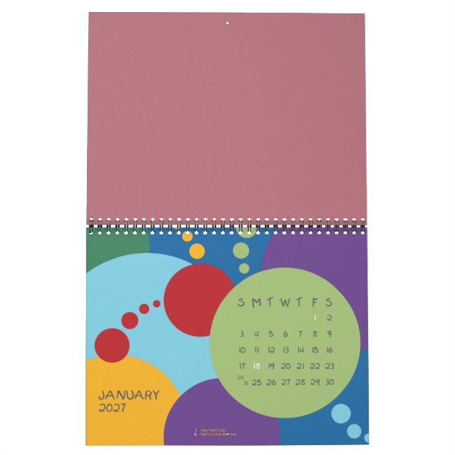Calendrier Enseignant de troisième année, Journée de l'enseig (Jan 2027)