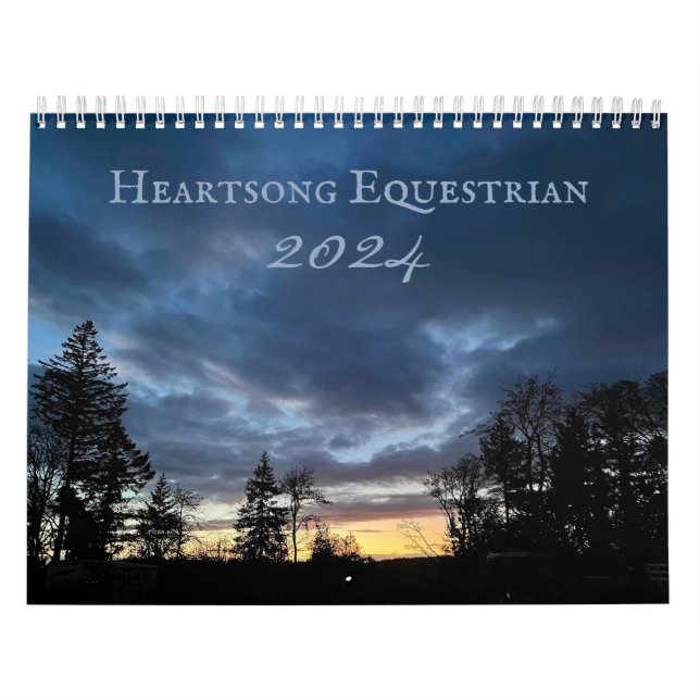 Calendrier équestre Heartsong 2024 (Protection)