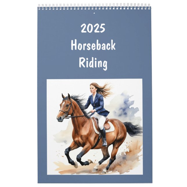 Calendrier Équitation 2025 équitation dans toutes les saisons (Protection)