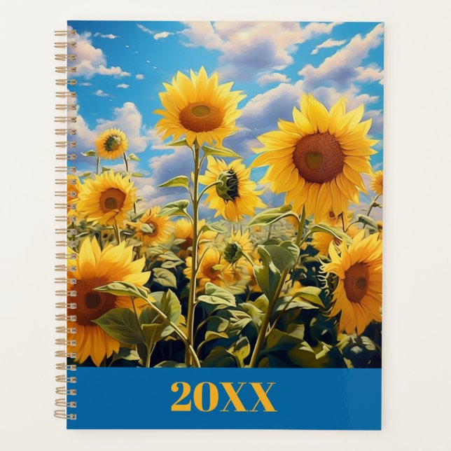 Calendrier et planificateur Sunflower 20XX (Devant)