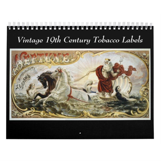 Calendrier Étiquettes du 19ème siècle vintages de tabac (Protection)