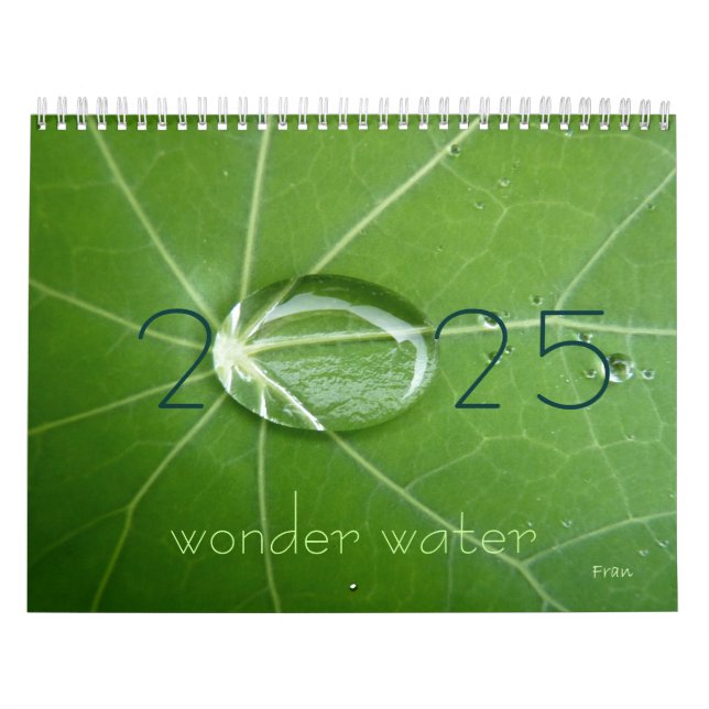 Calendrier étonnant eau 2025 (Protection)