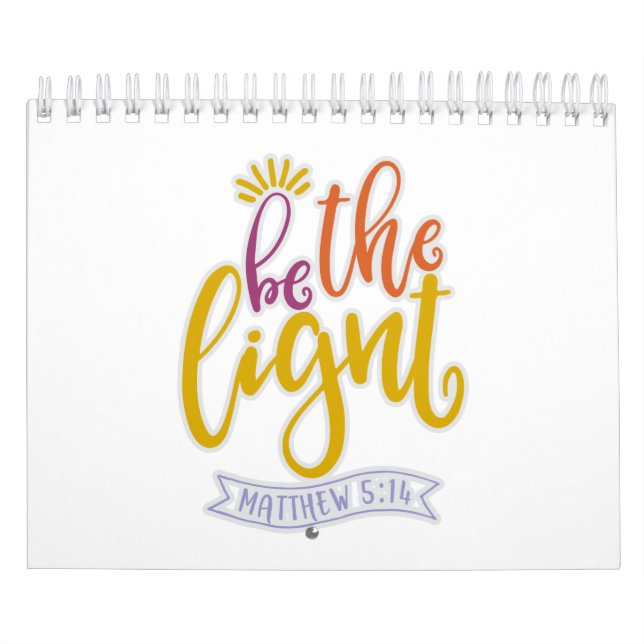 Calendrier Être Une Lumière Drôle Dans Ce Monde (Protection)