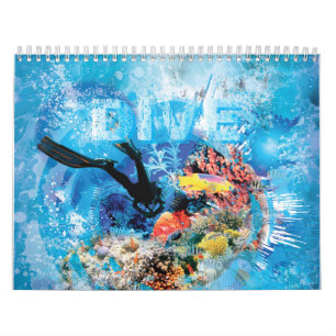 Calendrier Exploration de la plongée sous-marine Coral reef