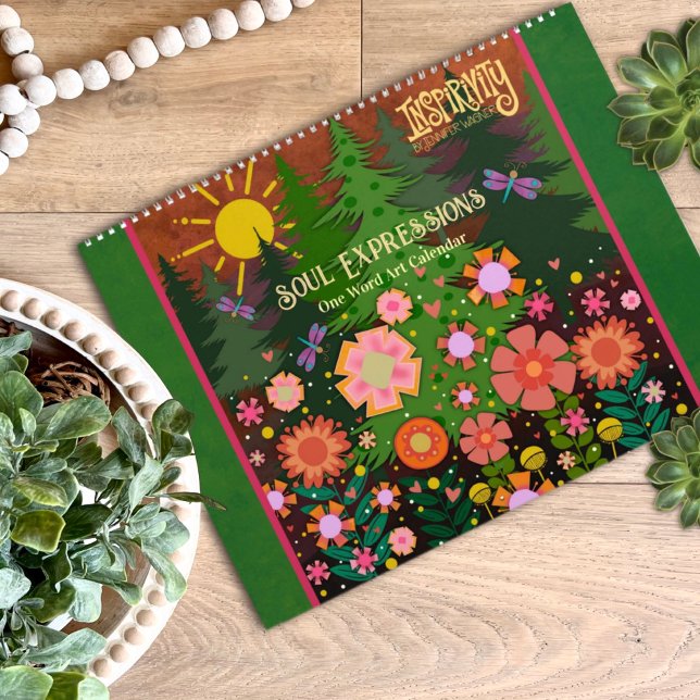 Calendrier Expressions de l'âme 2026 One Word Inspirant (2026 Edition Inspirivity One Word Calendar 
)
