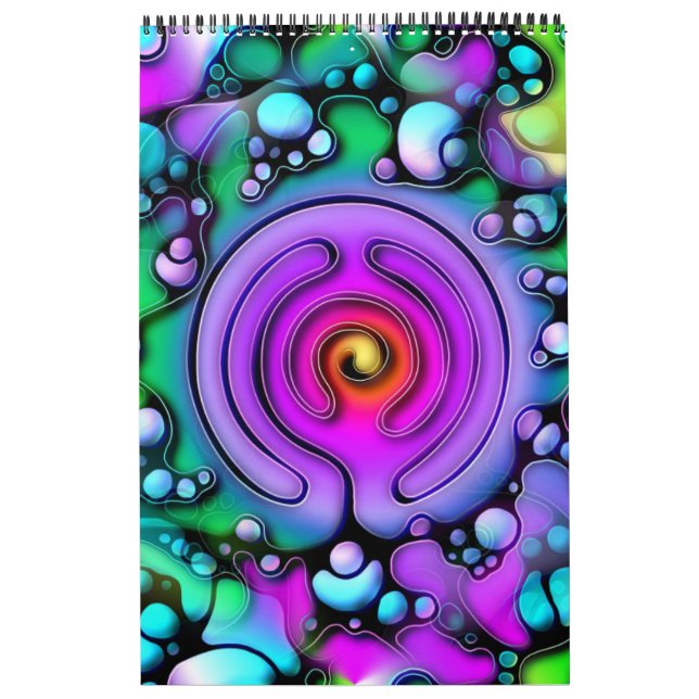 Calendrier Façons de vivre - Motif d'art neurographique 2 (Protection)