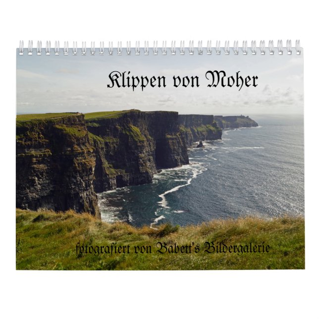 Calendrier Falaises de Moher (Dos)