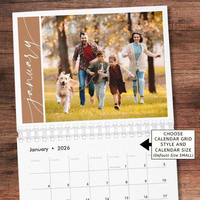 Calendrier Familial Moderne Minimaliste en Terraco (Créateur téléchargé)