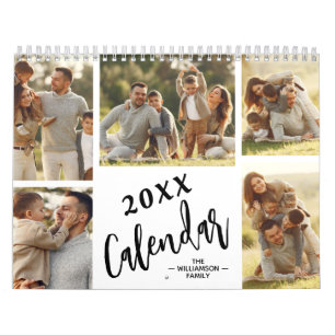 Calendrier familial personnalisé sur 12 mois avec
