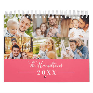 Calendrier Famille de photos de collection de grille moderne 