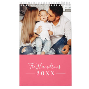 Calendrier Famille photo moderne simple 2022