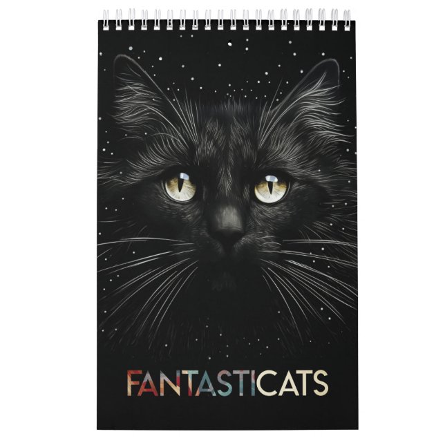 Calendrier FANTASTICATS - Portraits de chats en gros (Protection)