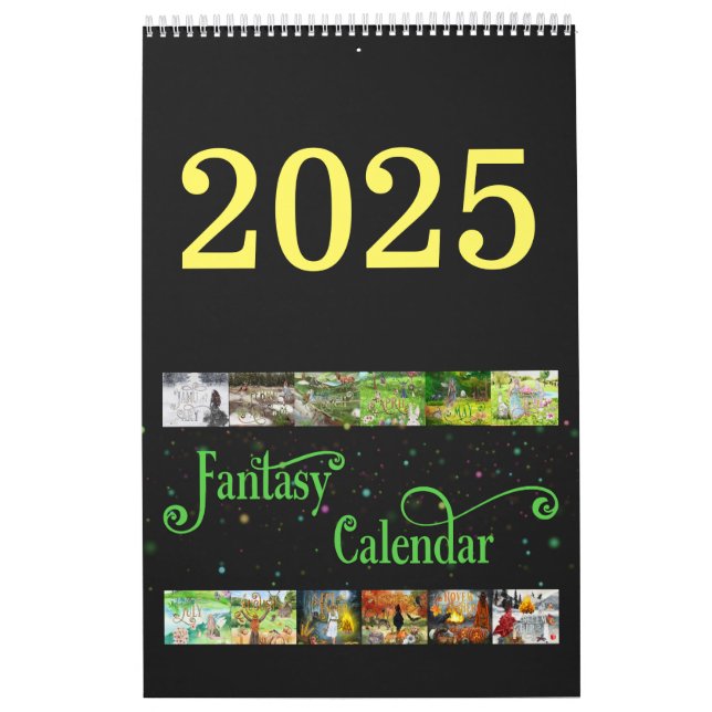Calendrier Fantastique Celtique Illustré 2025 (Protection)