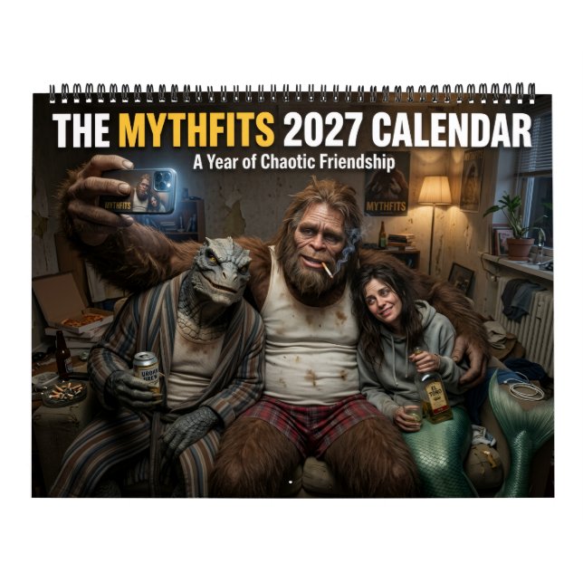 Calendrier Fantastique de Cryptides Bigfoot Sirène (Protection)