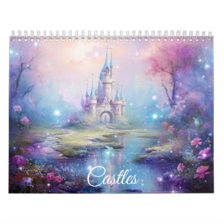 Calendrier Fantasy Castles in Abstract Style