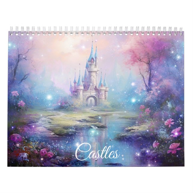 Calendrier Fantasy Castles in Abstract Style (Protection)