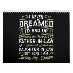 Calendrier Far In Law Of A Freaking Awesome Daughter