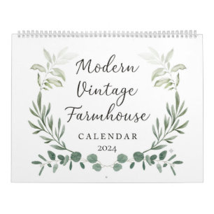Calendrier Farmhouse moderne 2024