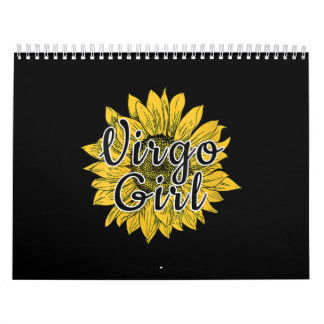 Calendrier Femme Virgo Girl Septembre Anniversaire tournesol