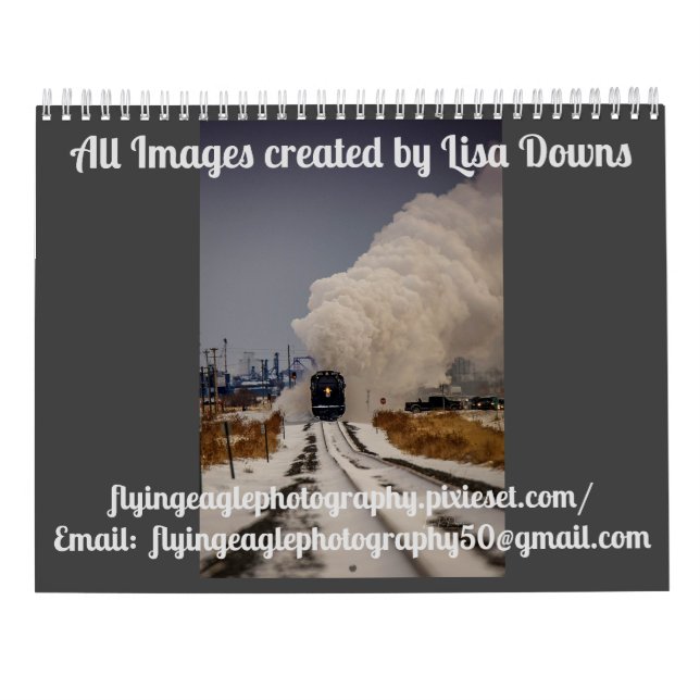 Calendrier ferroviaire personnalisé (Dos)