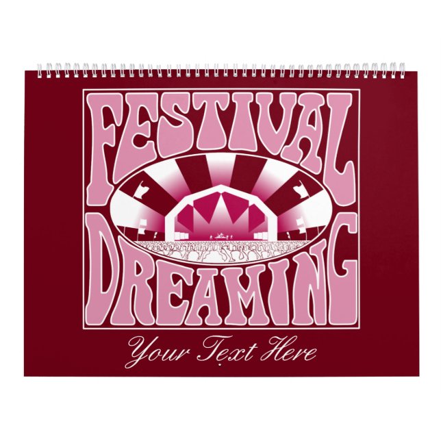 Calendrier Festival Dreaming Retro White-Pink-Cranberry (Protection)