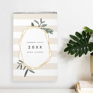 Calendrier Feuille d'olive   36 Photo personnalisée